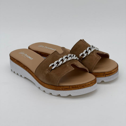Ciabatta GioDreams in camoscio cp 3331